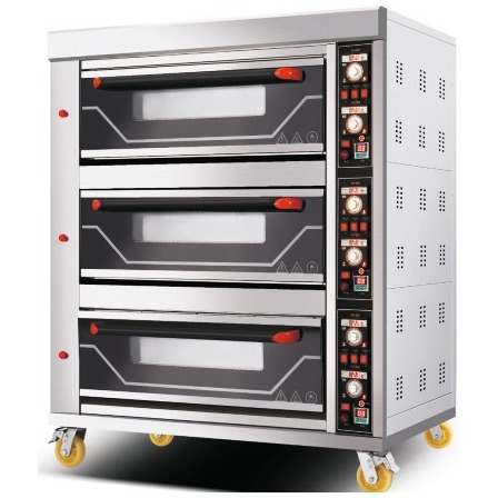 Bakery Gas 3 Deck 9 Tray Oven — Baking Ovens