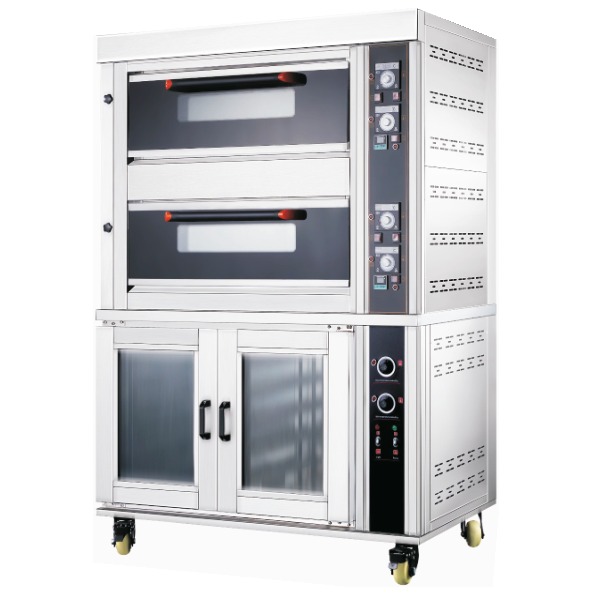 Bakery Electric 2 Deck 4 Tray Oven with Proofer — Baking Ovens