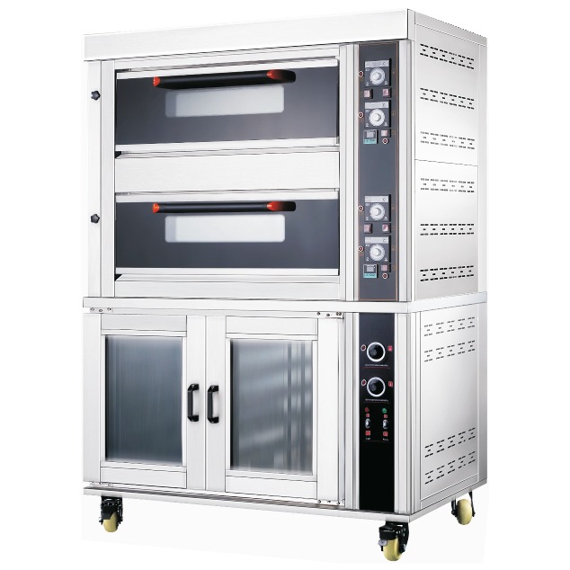 Bakery Gas 2 Deck 4 Tray Oven with Proofer — Baking Ovens